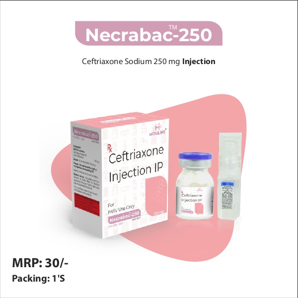 NECRABAC-250 INJ 250 MG