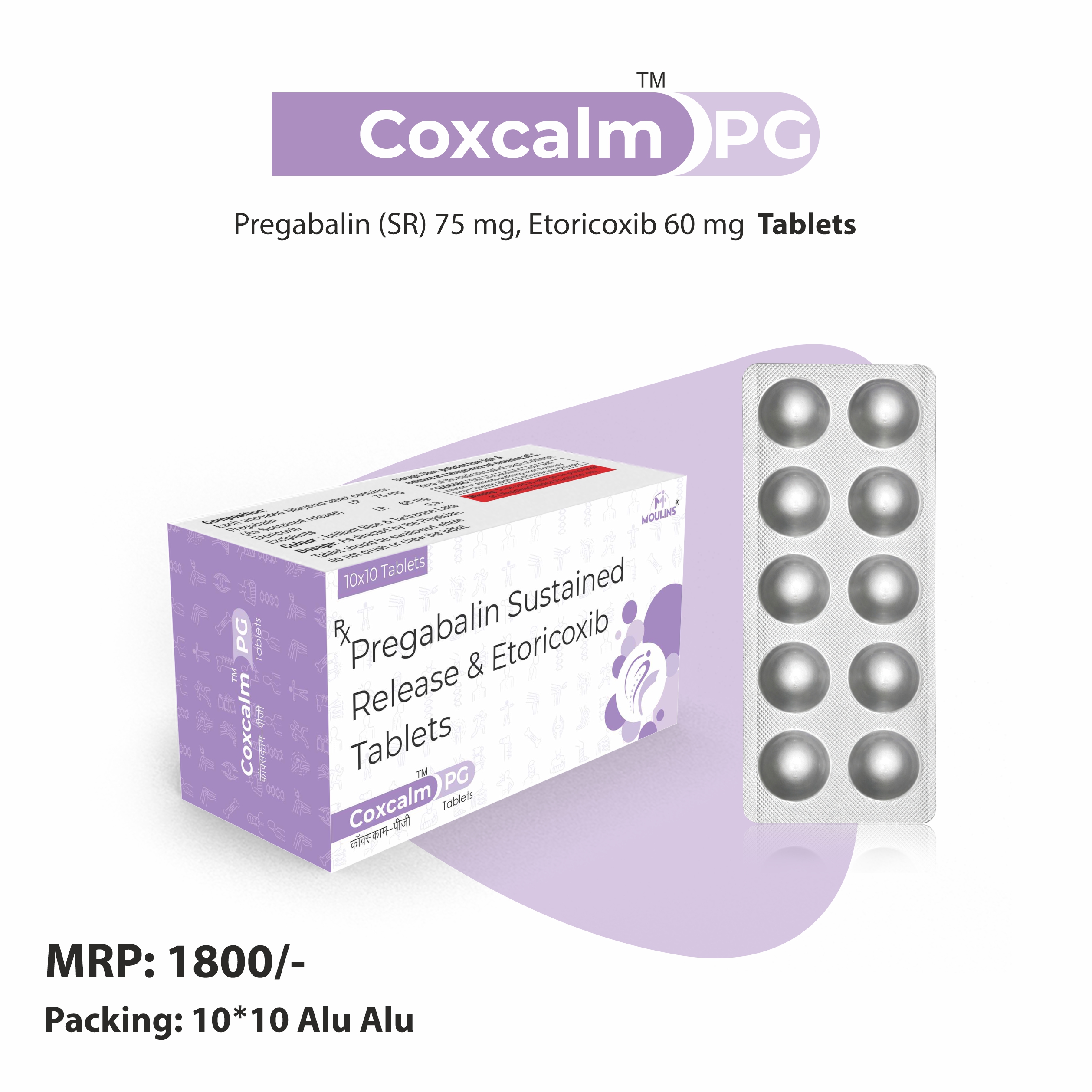 COXCALM-PG TAB 10*10