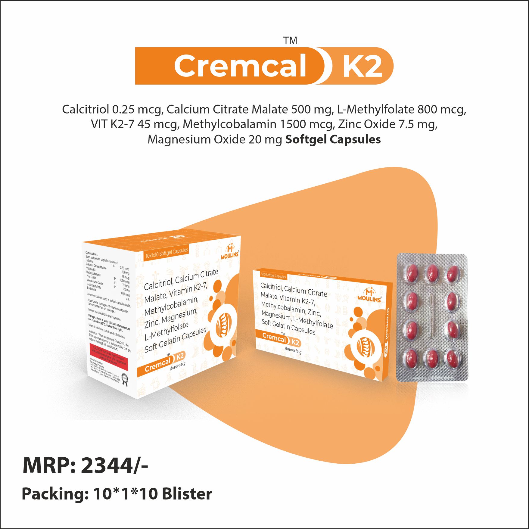 CREMCAL-K2 SG CAP 10*1*10