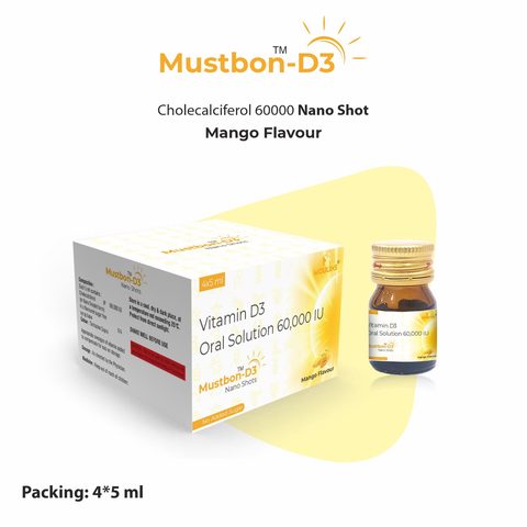 MUSTBON-D3 NANO SHOTS(MANGO) 4*5 ML