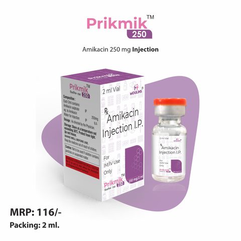 PRIKMIK-250 INJ 2 ML