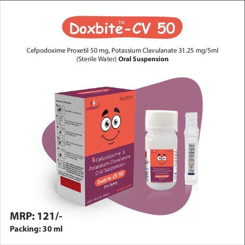 DOXBITE-CV 50 DRY SYP 3.6G/30ML