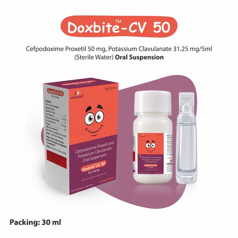 DOXBITE-CV 50 DRY SYRUP 11G/30 ML